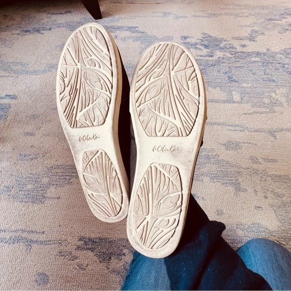 OluKai Waialua Canvas Shoes with Anatomical Footbed Charcoal Gray SIZE 10 - Picture 10 of 12